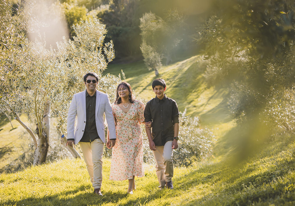 Vacation Portraits in Italy in a beautiful Olive Grove.