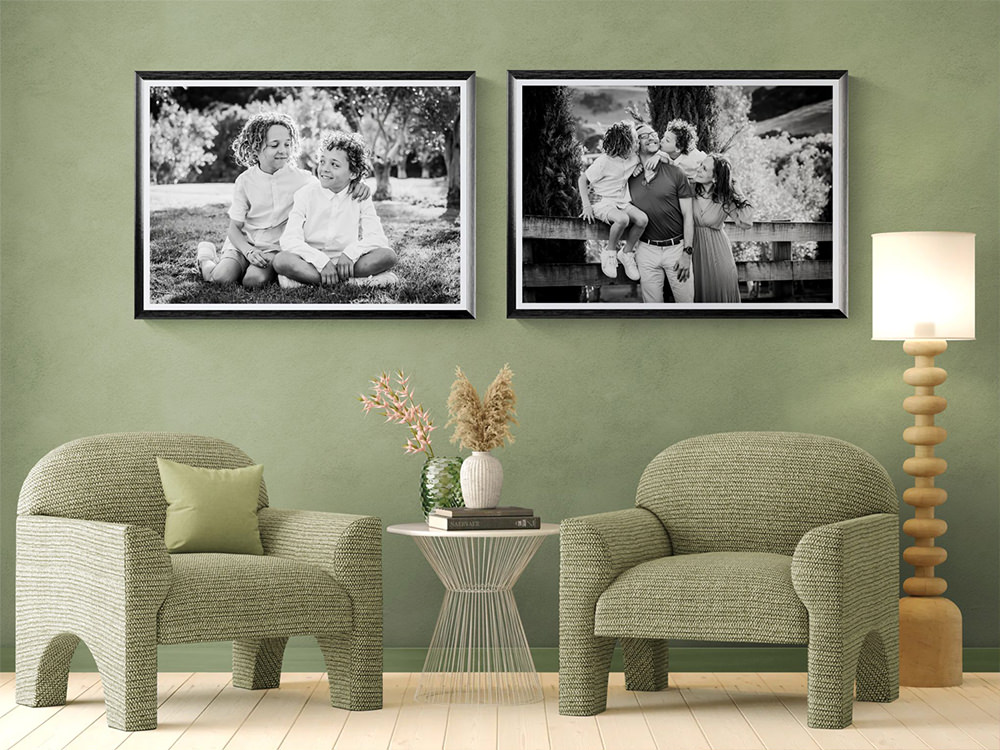 Family Portraits in Italy, up on the walls in your home, displayed on the wall to enjoy every day. Vacation Portraits from an Italian olive grove