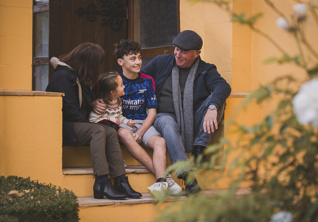 Family Portraits Italy with grandchildren